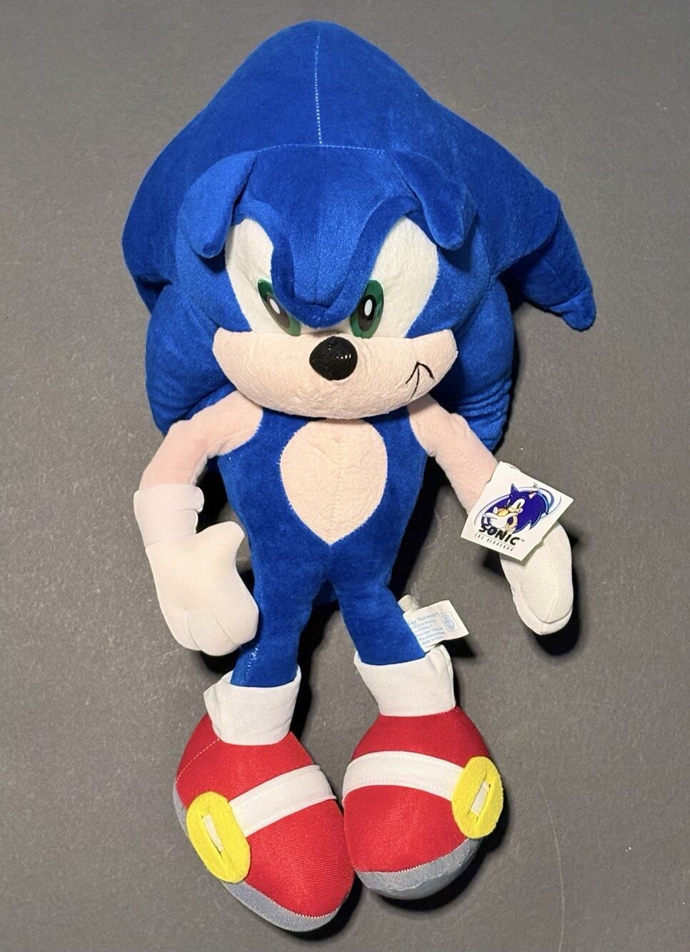 Toy Network Sonic The Hedgehog 22" Plush Stuffed 1991-2006 Sega Rare with Tag